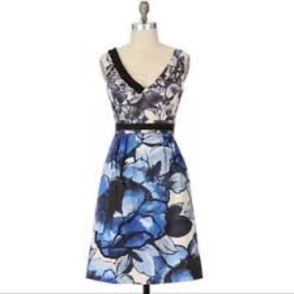 Anthropologie Moulinette Soeurs Watercolor Indigo Garden Summer Wedding …